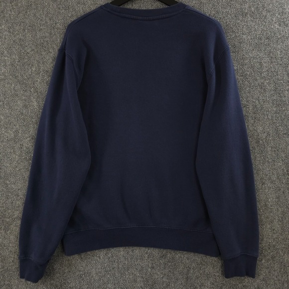 West Virginia Mountaineers Sweatshirt Mens Medium Blue Embroidered Colosseum - Picture 2 of 14